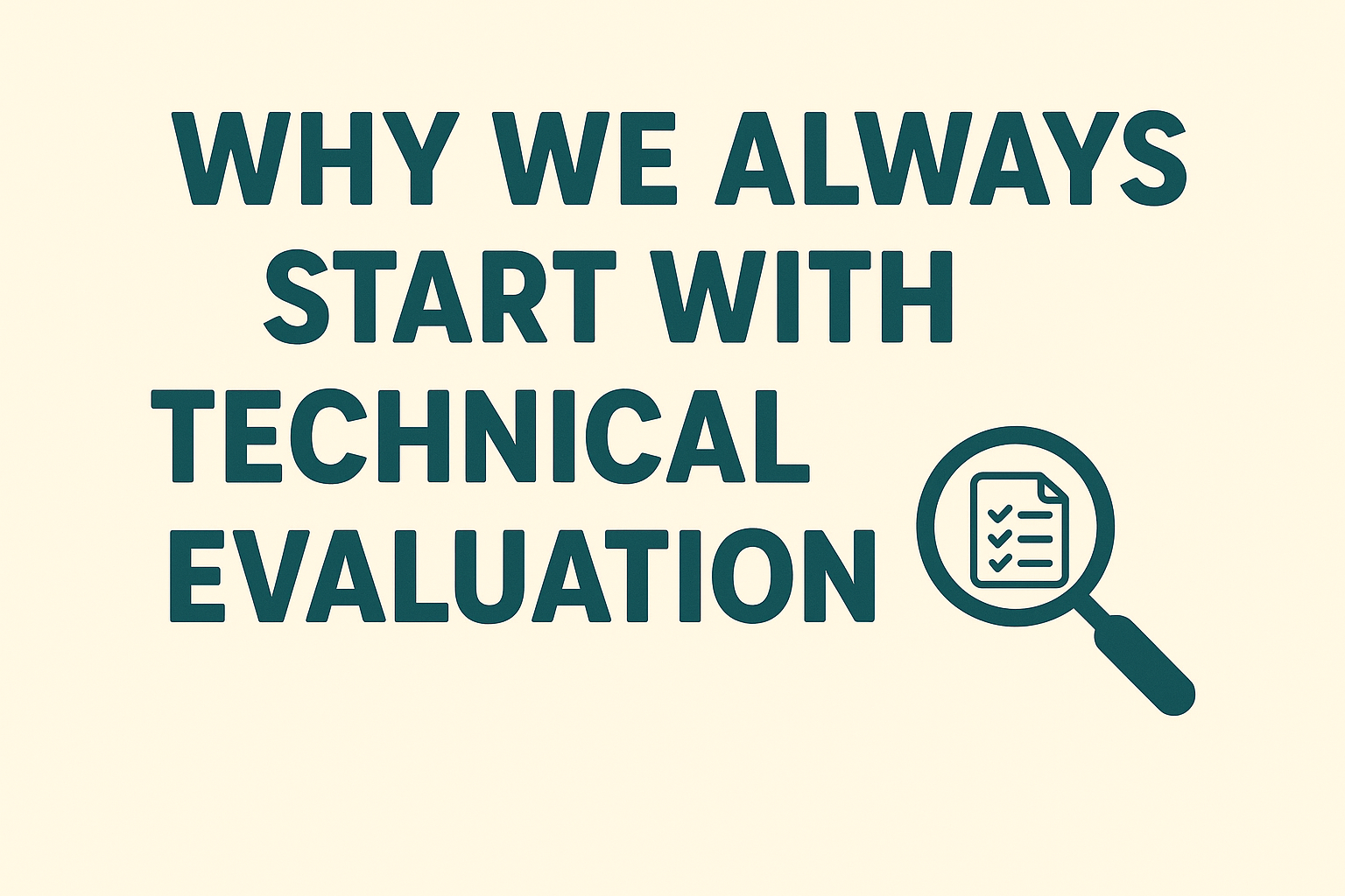 Why Technical Evaluation is Key to Project Success